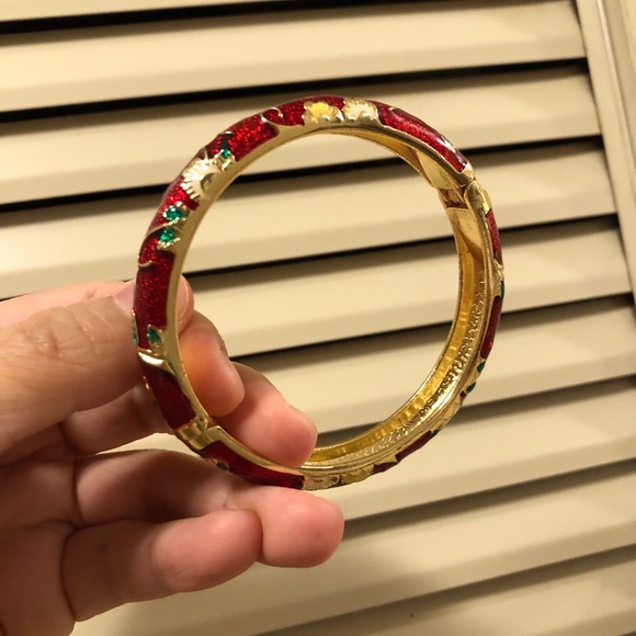 💝💝 NEW Cloisonné Enamel Hinged Bangle Bracelets - Picture 6 of 10